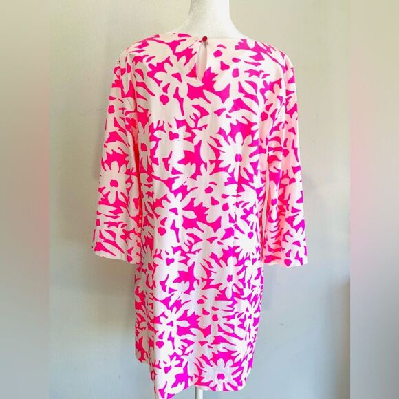 Britt Dress colorful pink floral USA made Beach Summer Resort Women’s XL - Picture 4 of 7